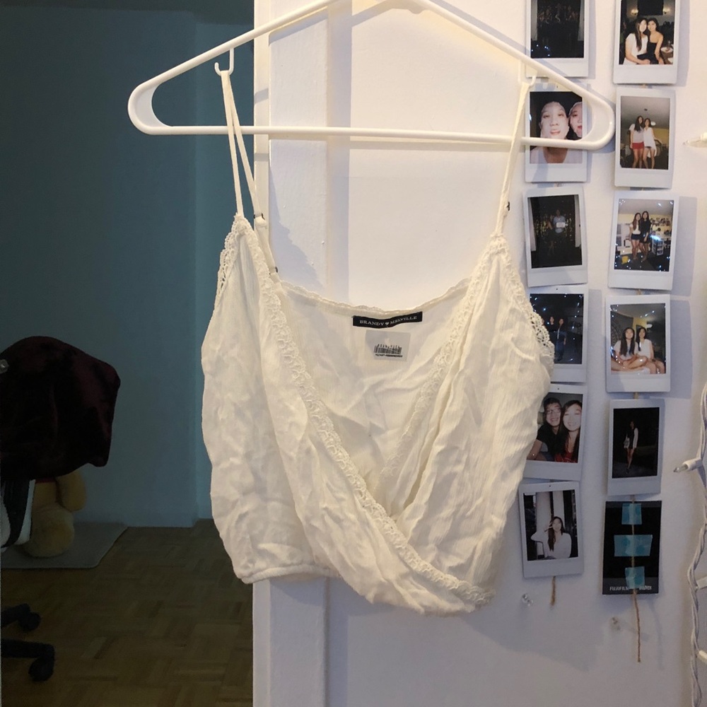 overlapping crop top